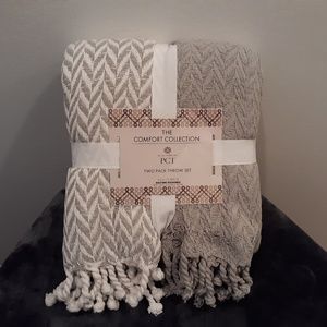 PCT Comfort Collection Throws - 2 Pack